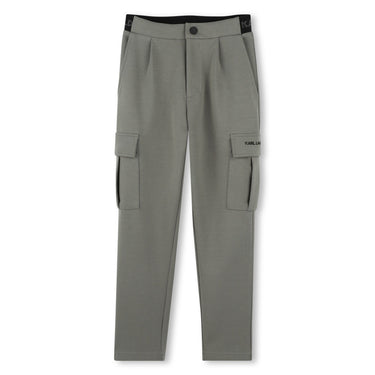 KARL LAGERFELD pantalon de pants para niño olivo